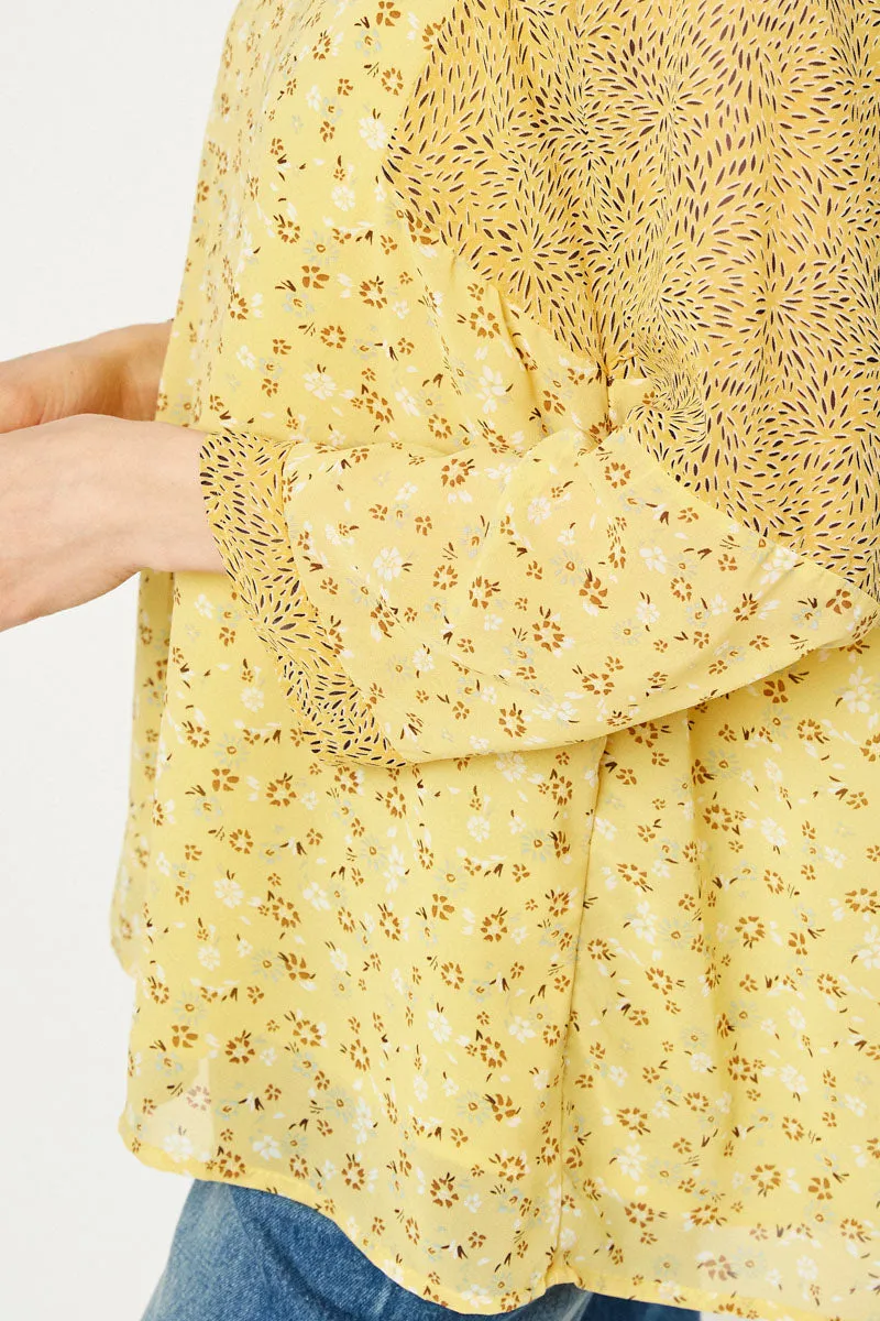 Womens Floral Bell Sleeve Blouse sold by Hayden product image thumbnail 4