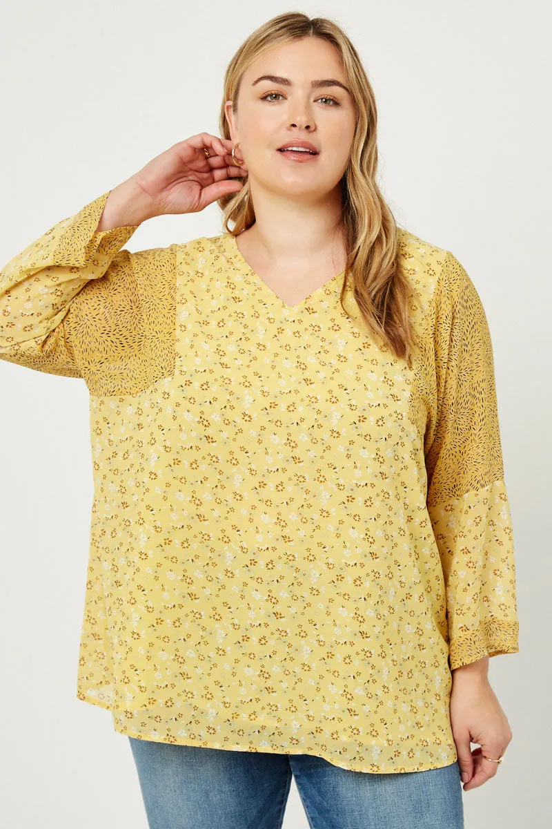 Womens Floral Bell Sleeve Blouse sold by Hayden product image thumbnail 2