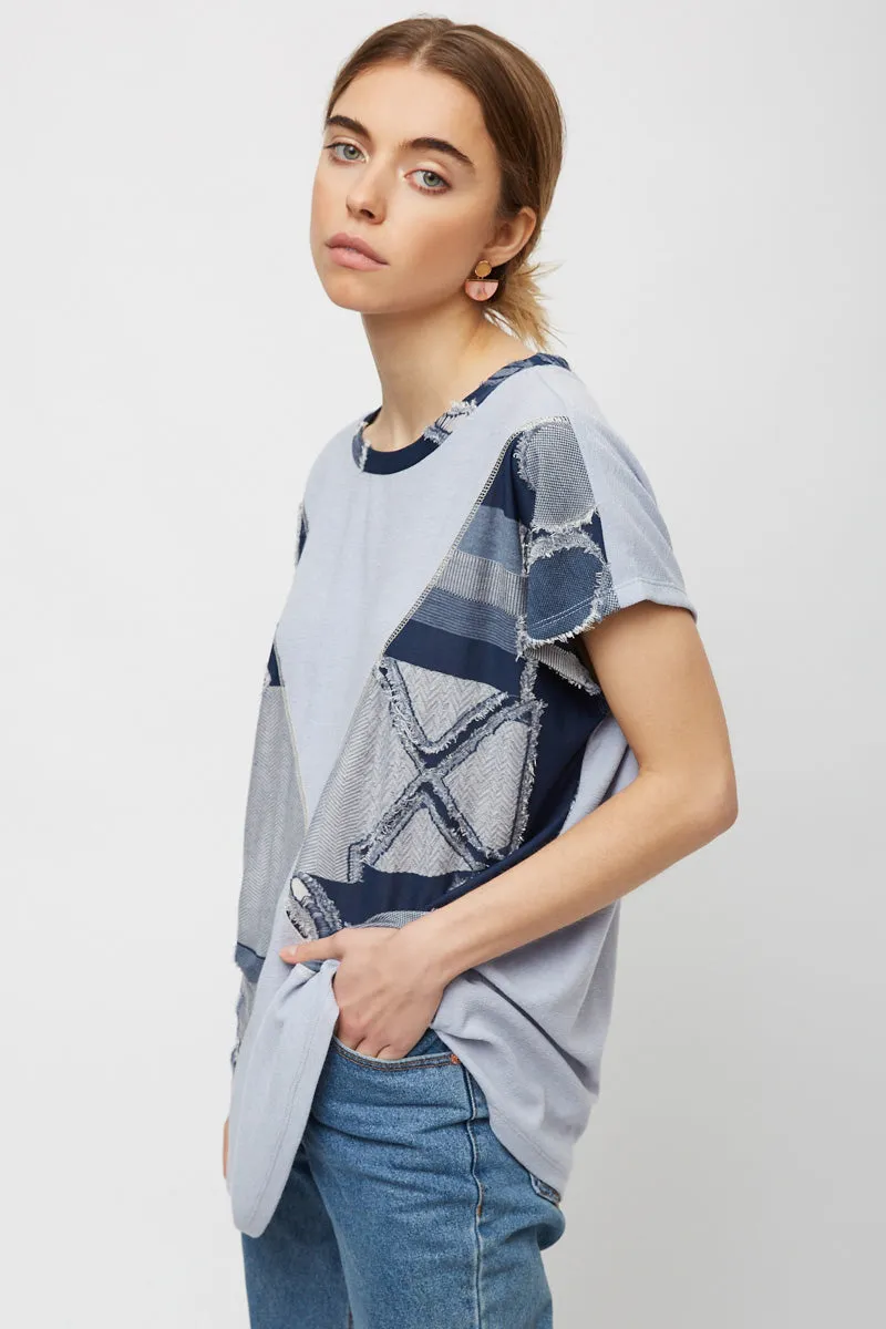 Womens Geometric Printed Distressed Tee sold by Hayden product image thumbnail 3