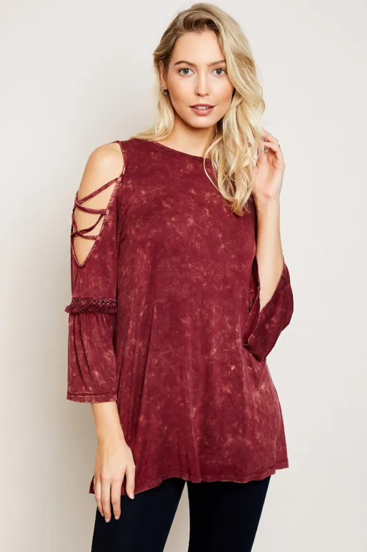 Womens Bell Sleeve Tunic Top sold by Hayden