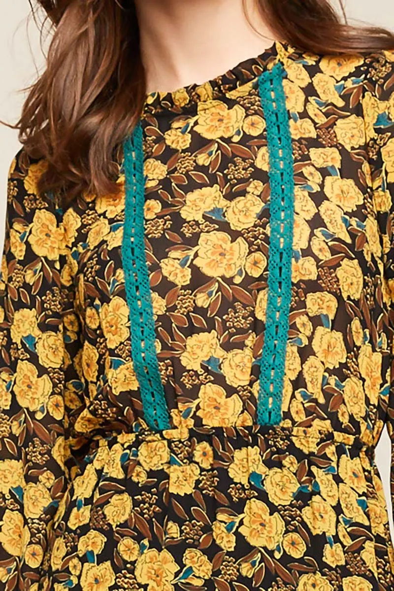 Womens Printed A-Line Midi Dress sold by Hayden product image thumbnail 5