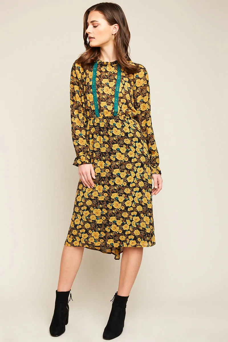 Womens Printed A-Line Midi Dress sold by Hayden product image thumbnail 3