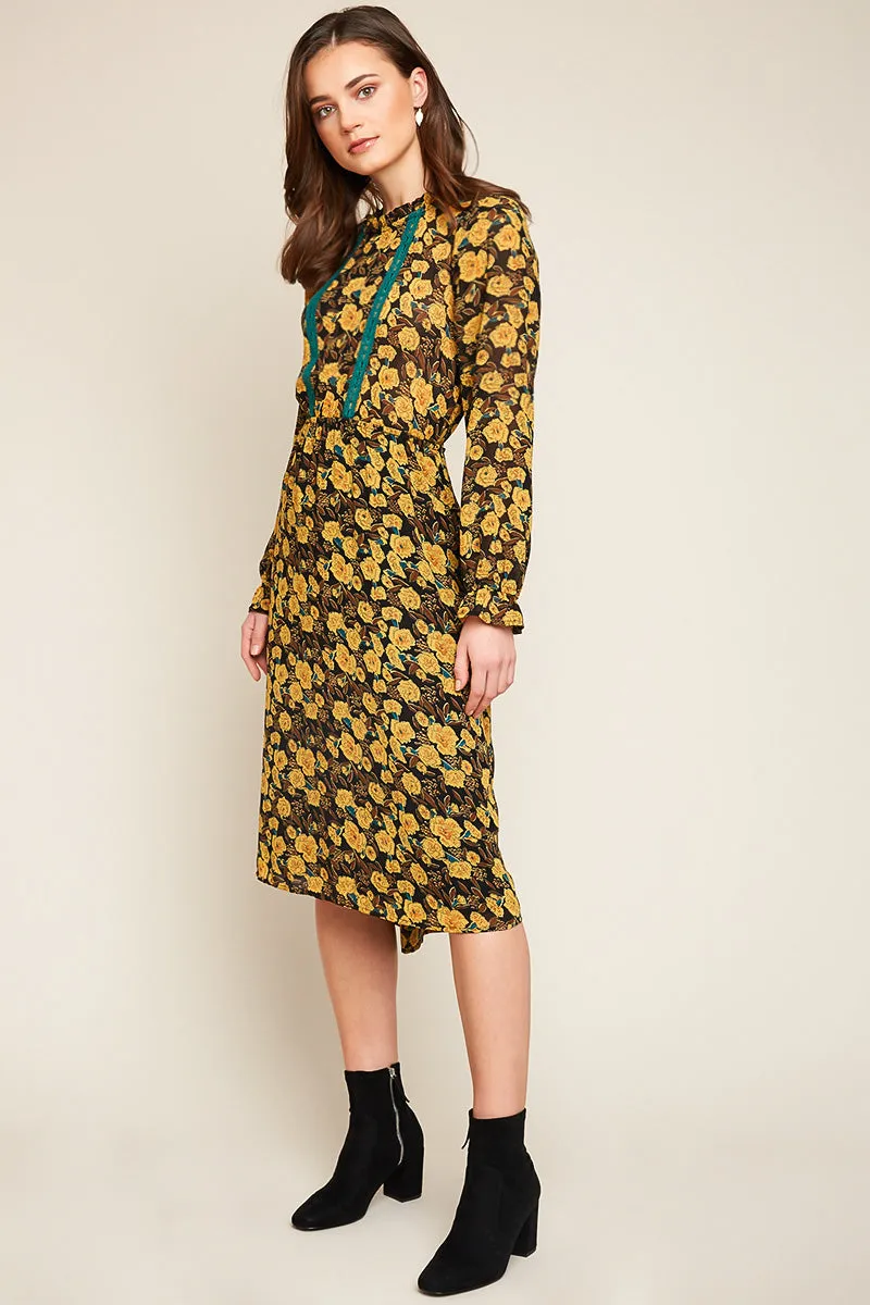 Womens Printed A-Line Midi Dress sold by Hayden product image thumbnail 4