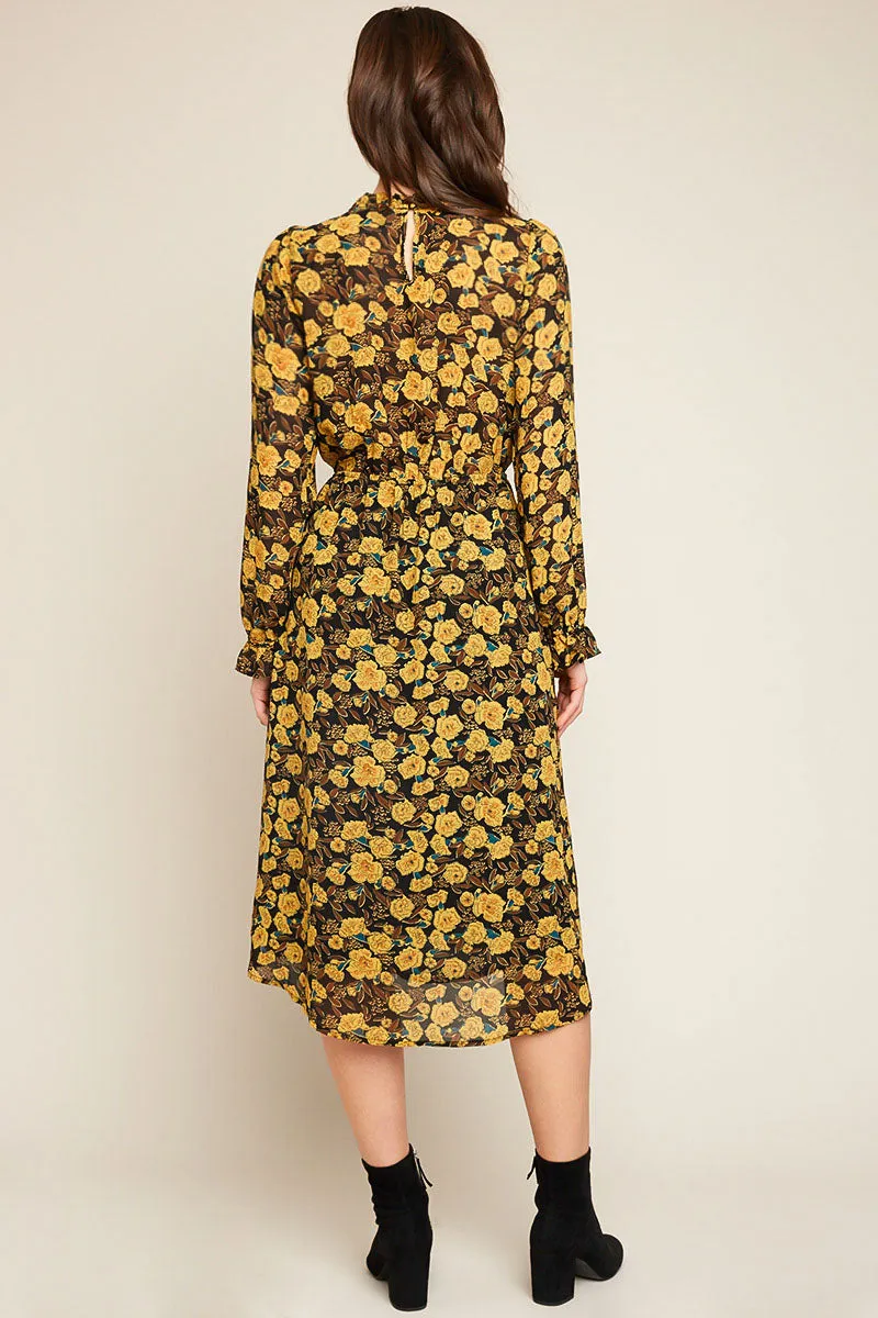Womens Printed A-Line Midi Dress sold by Hayden product image thumbnail 2