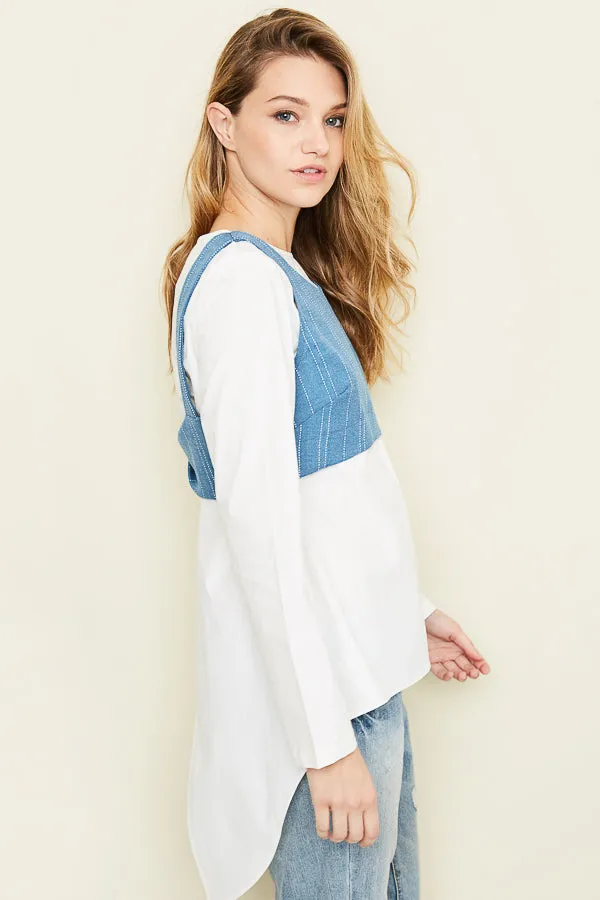 Womens Open Back Layered Twist Top sold by Hayden product image thumbnail 4