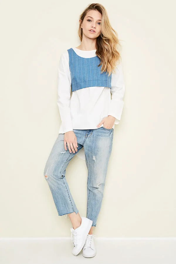 Womens Open Back Layered Twist Top sold by Hayden product image thumbnail 3