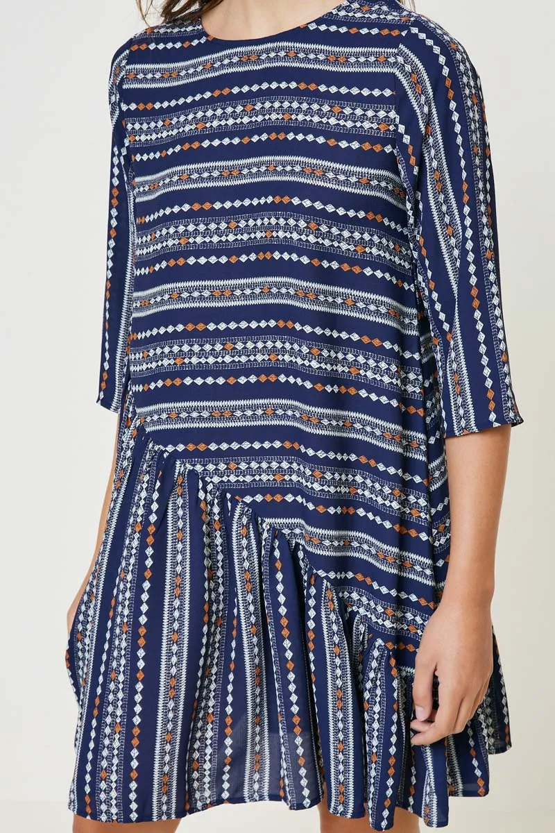 Womens Printed Ruffle Swing Dress sold by Hayden product image thumbnail 5