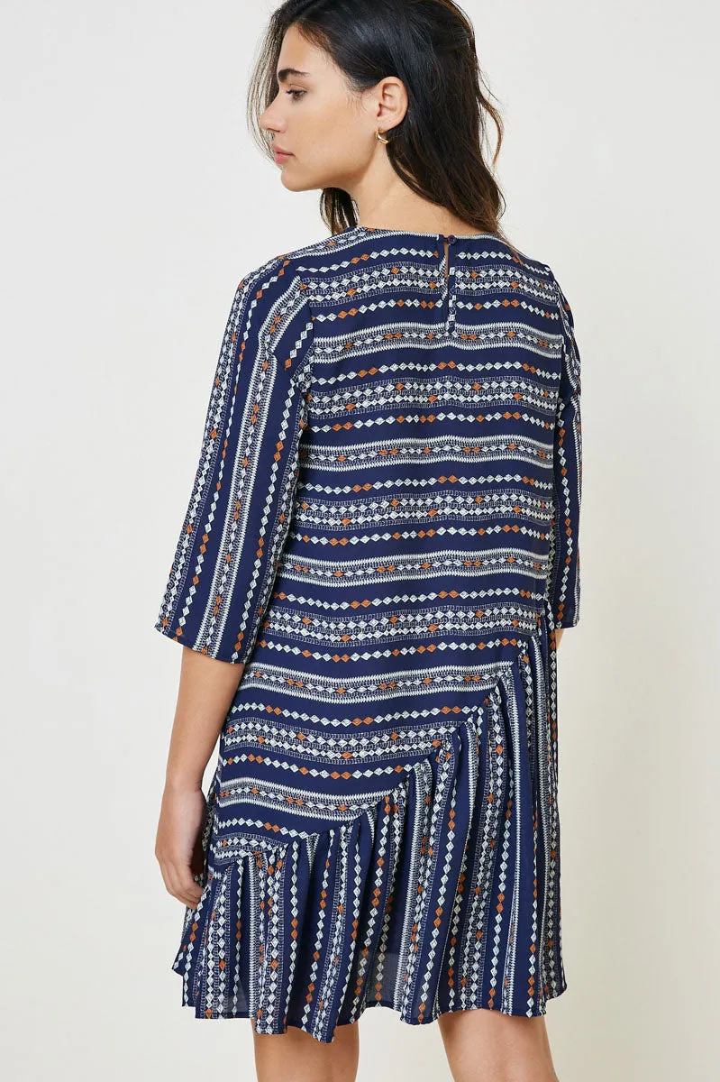 Womens Printed Ruffle Swing Dress sold by Hayden product image thumbnail 2