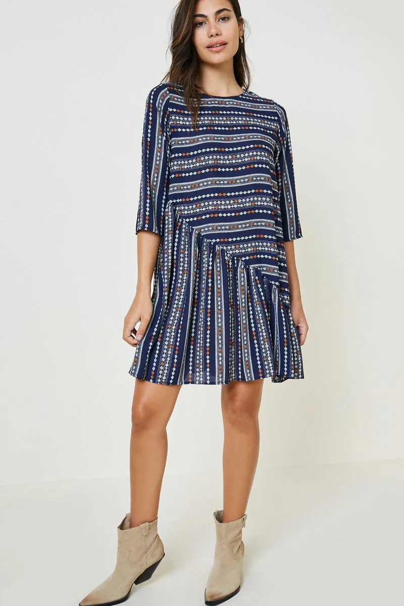 Womens Printed Ruffle Swing Dress sold by Hayden product image thumbnail 4