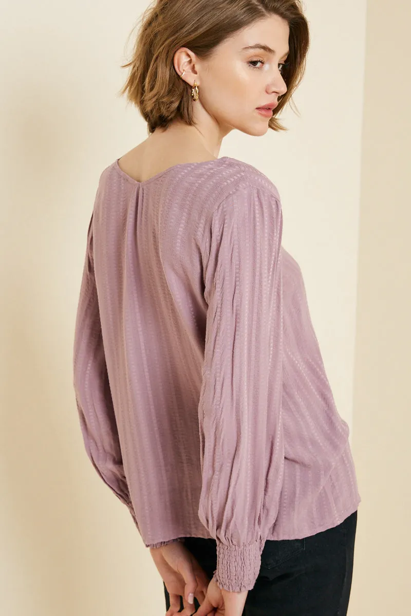 Womens Plunging Smock Sleeve Top sold by Hayden product image thumbnail 2