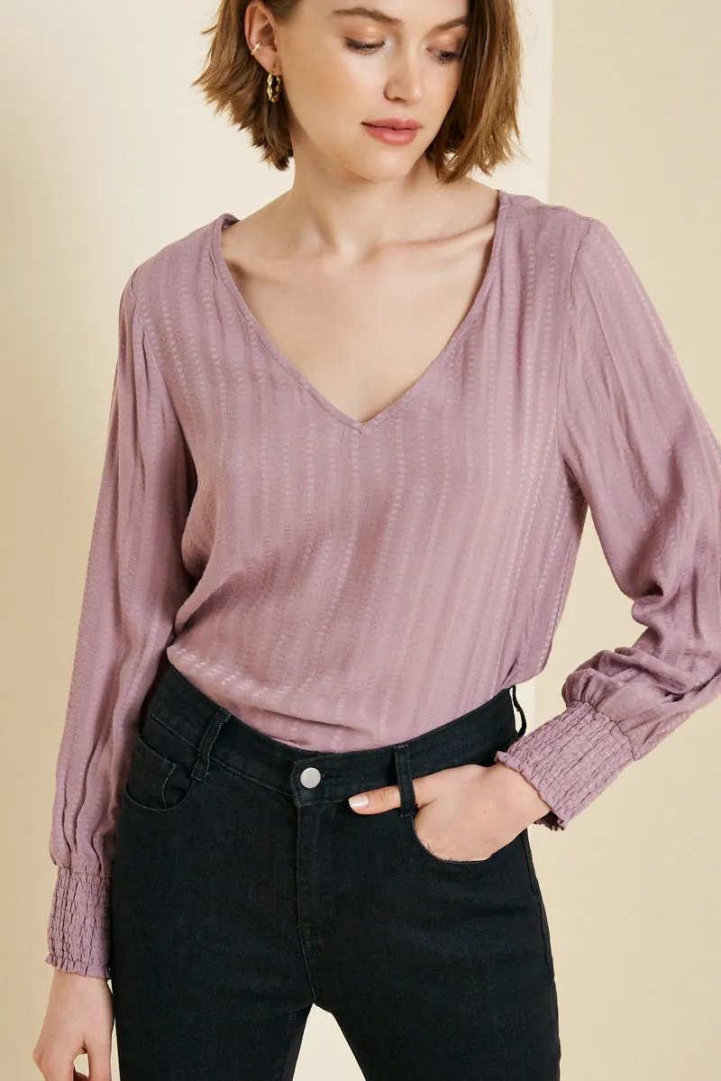 Womens Plunging Smock Sleeve Top sold by Hayden product image thumbnail 3
