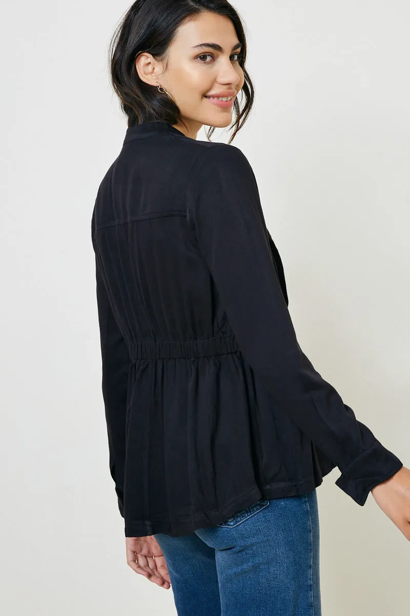 Womens Gathered Lapel Jacket sold by Hayden product image thumbnail 2