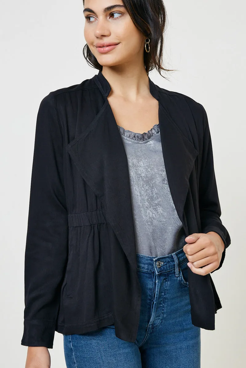 Womens Gathered Lapel Jacket sold by Hayden