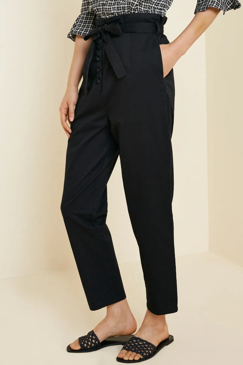 Womens Belted Paperbag Trouser Pants sold by Hayden product image thumbnail 3