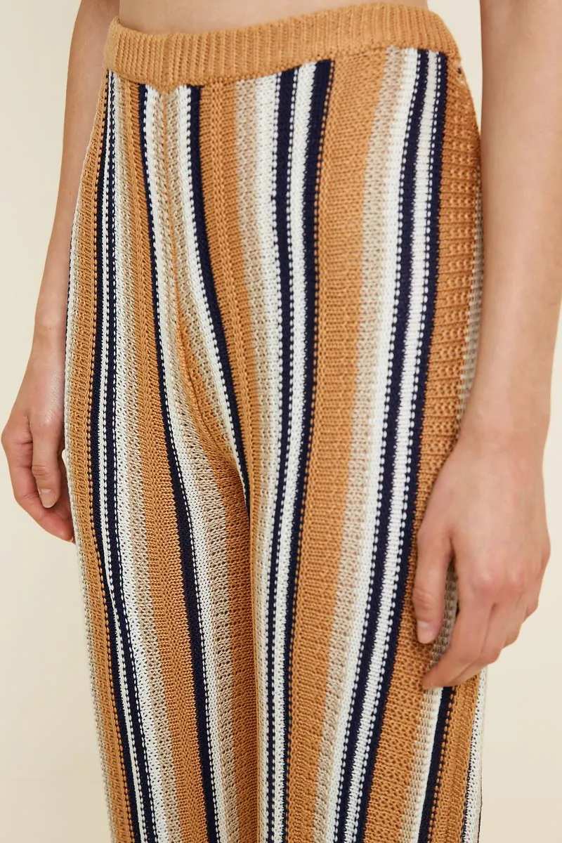 Womens Stripe Sweater Knit Pants sold by Hayden product image thumbnail 4