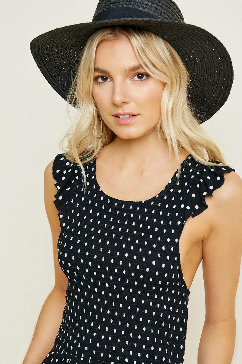 Womens Polka-Dot Smock Midi Dress sold by Hayden product image thumbnail 4