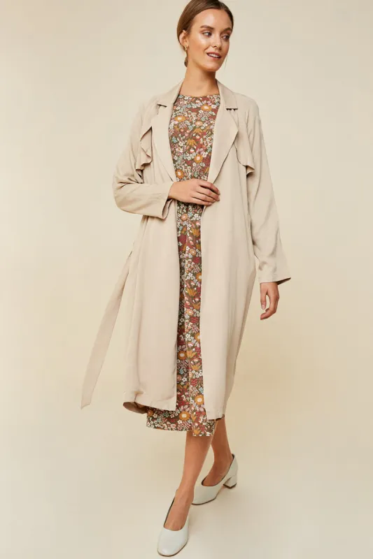 Womens Longline Trench Coat sold by Hayden