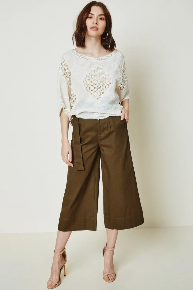 Womens Crochet Lace Cropped Top sold by Hayden product image thumbnail 3