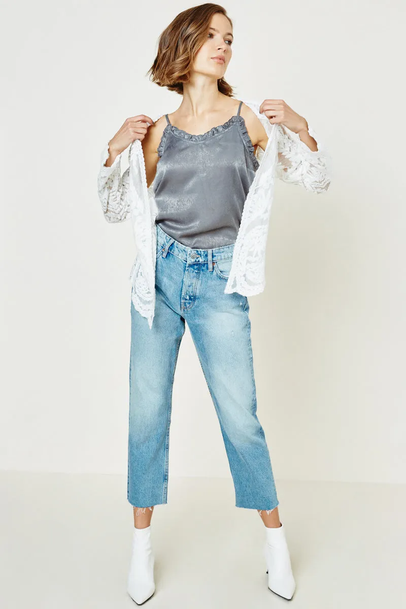 Womens Sheer Floral Lace Cardigan sold by Hayden product image thumbnail 4