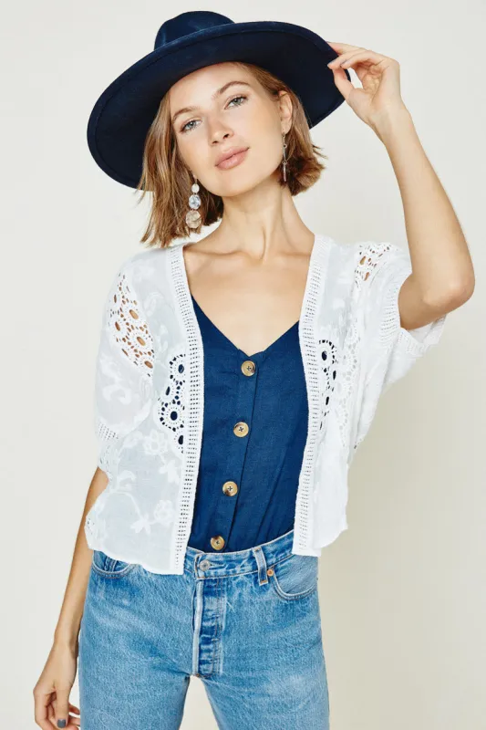 Womens Bolero Lace Cardigan sold by Hayden