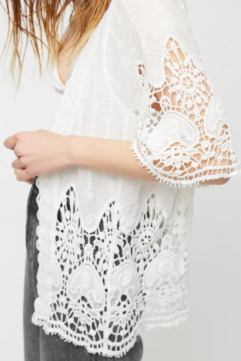 Womens Crochet Lace Kimono sold by Hayden product image thumbnail 4