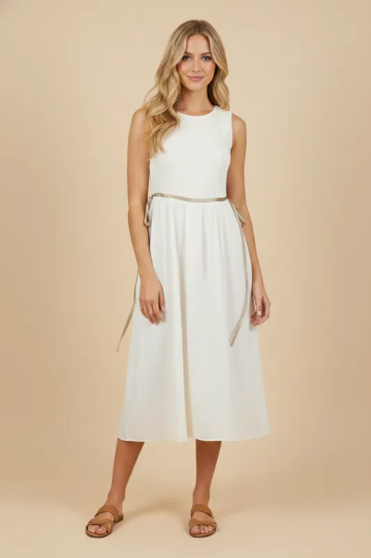 Womens Ribbon Detailed Smocked Tank Dress sold by Hayden