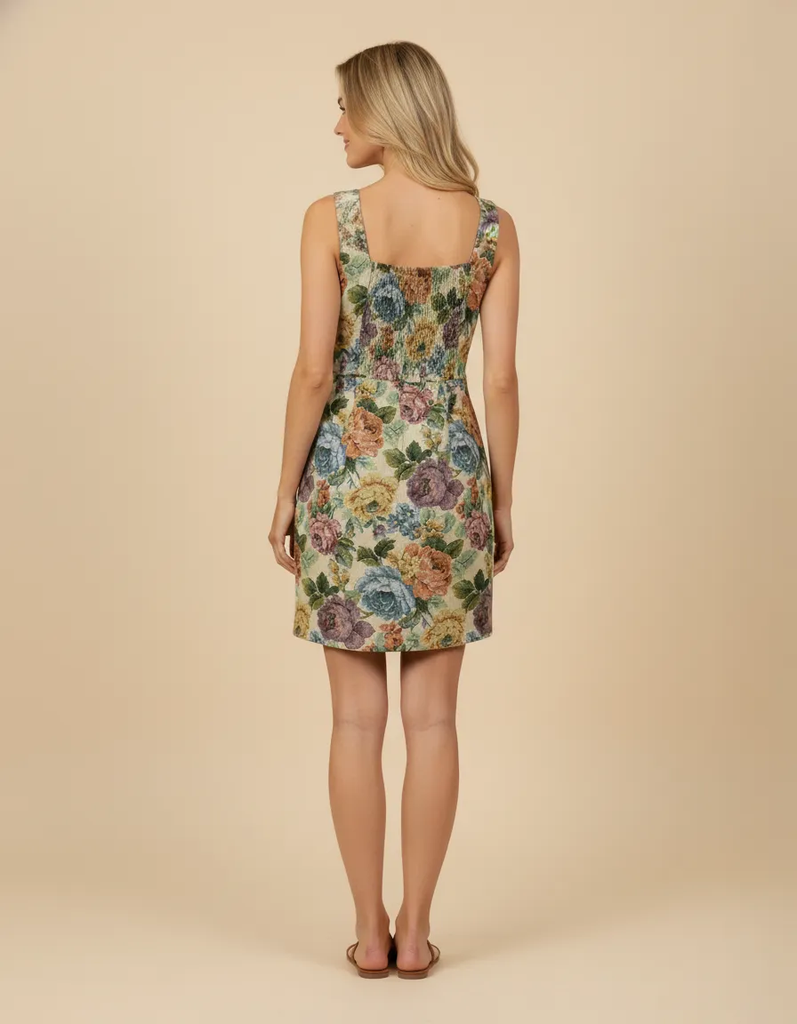 Womens Floral Print Tapestry Shift Dress sold by Hayden product image thumbnail 3