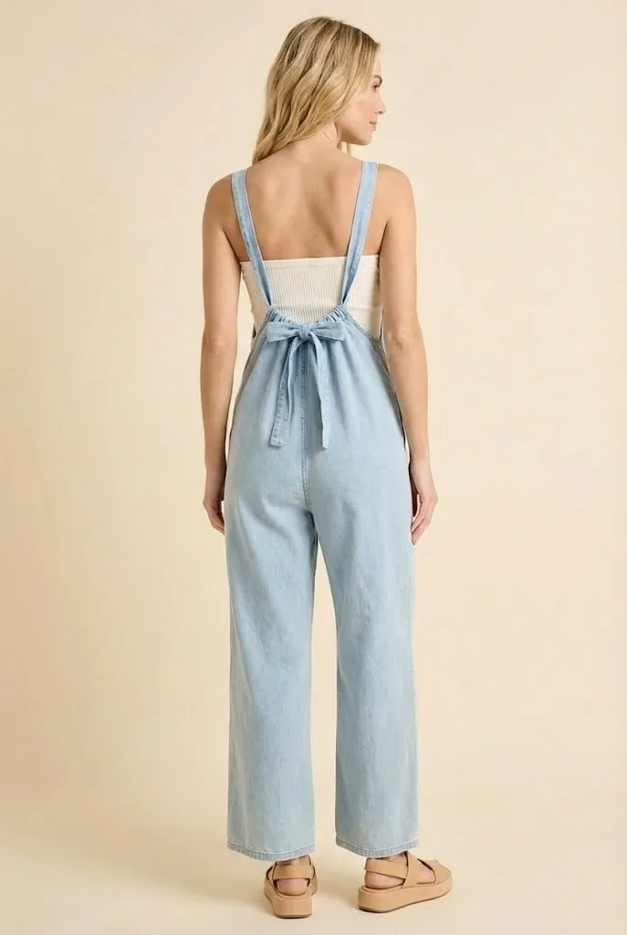 Womens Ribbon Back Halter Neck Jumpsuit sold by Hayden product image thumbnail 3