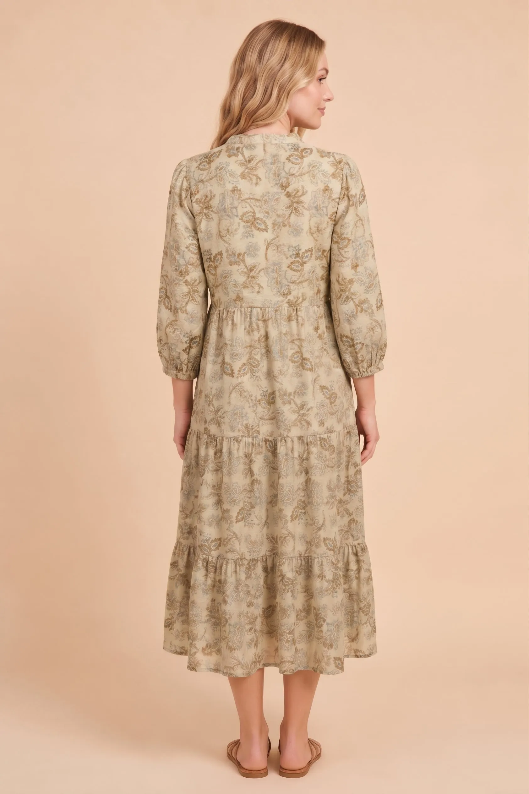 Womens Floral Paisley Print Tie Detail Dress sold by Hayden product image thumbnail 3