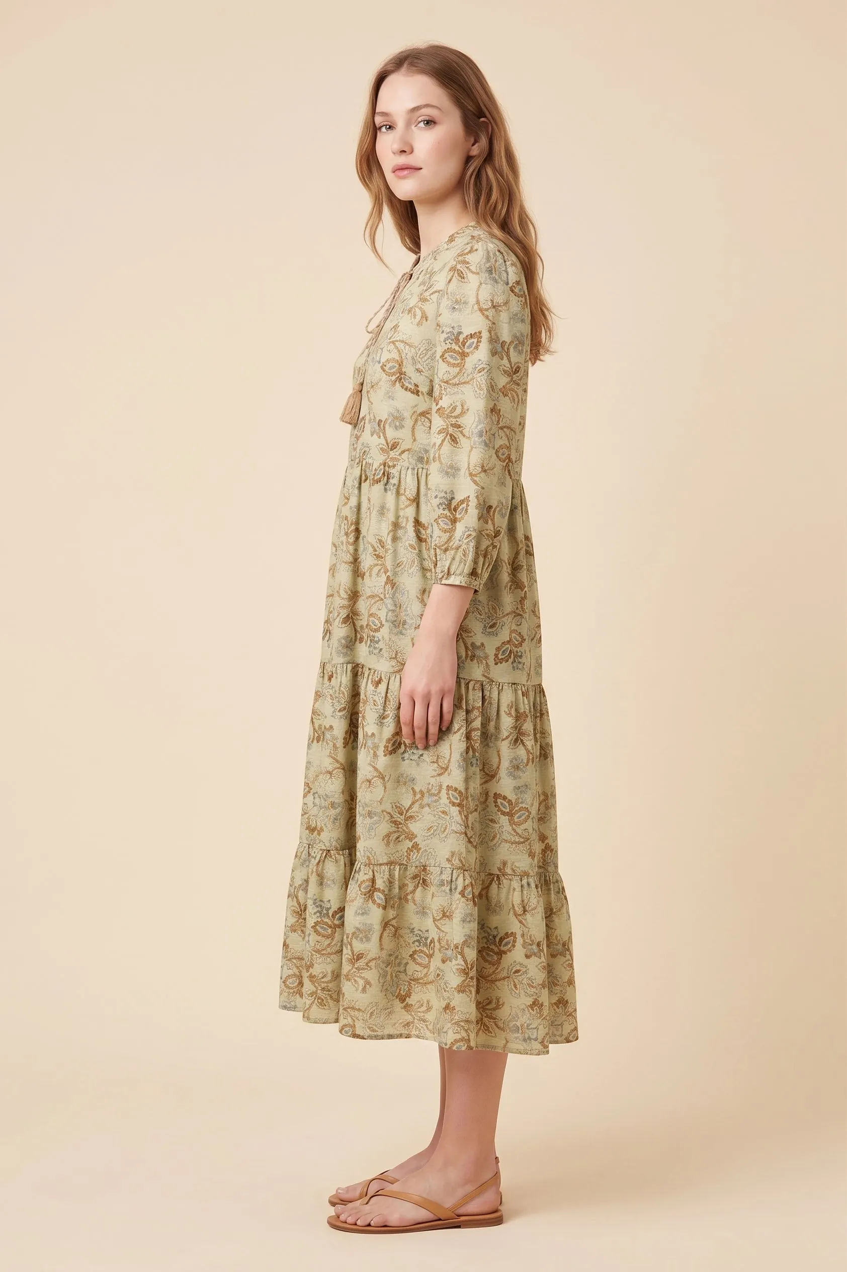 Womens Floral Paisley Print Tie Detail Dress sold by Hayden product image thumbnail 2