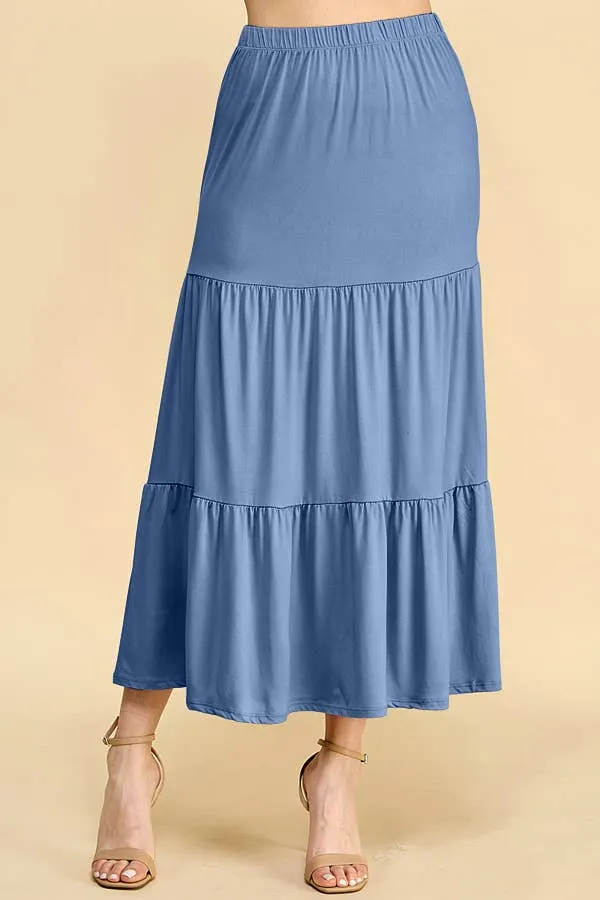 TIERED MIDAXI SKIRT sold by Heart & Hips product image thumbnail 5