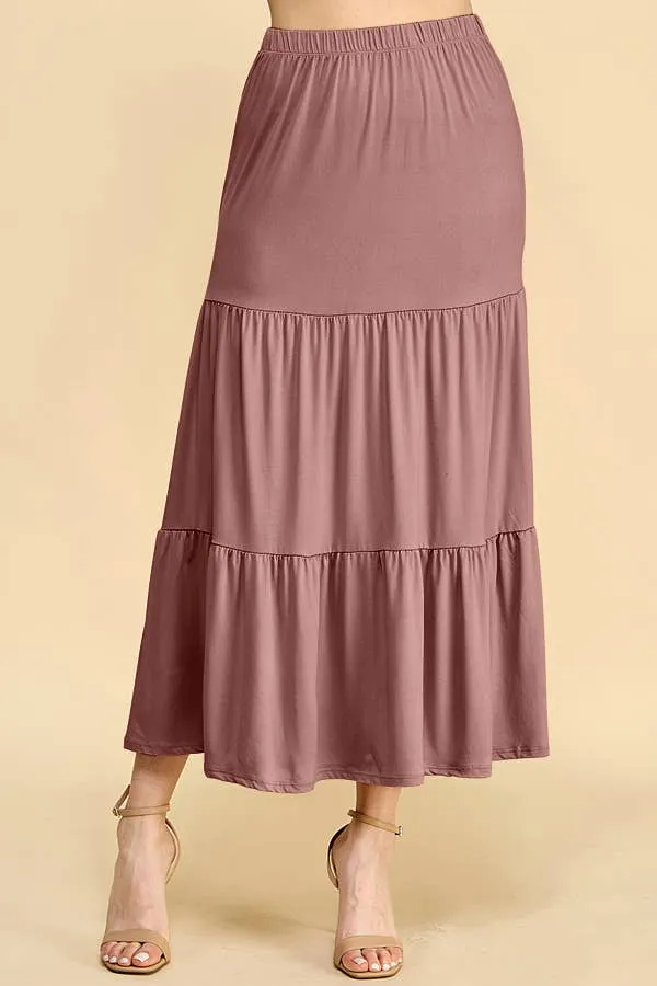 TIERED MIDAXI SKIRT sold by Heart & Hips product image thumbnail 2