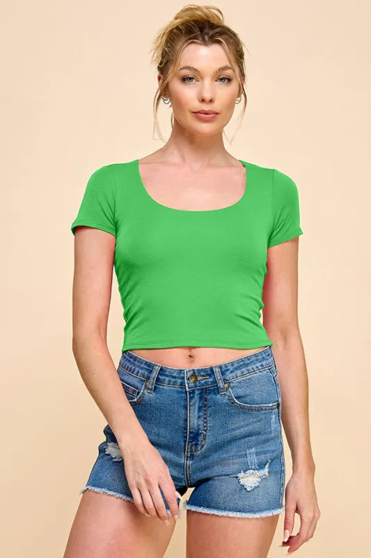 SCOOP NECK DOUBLE LAYER TOP sold by Heart & Hips