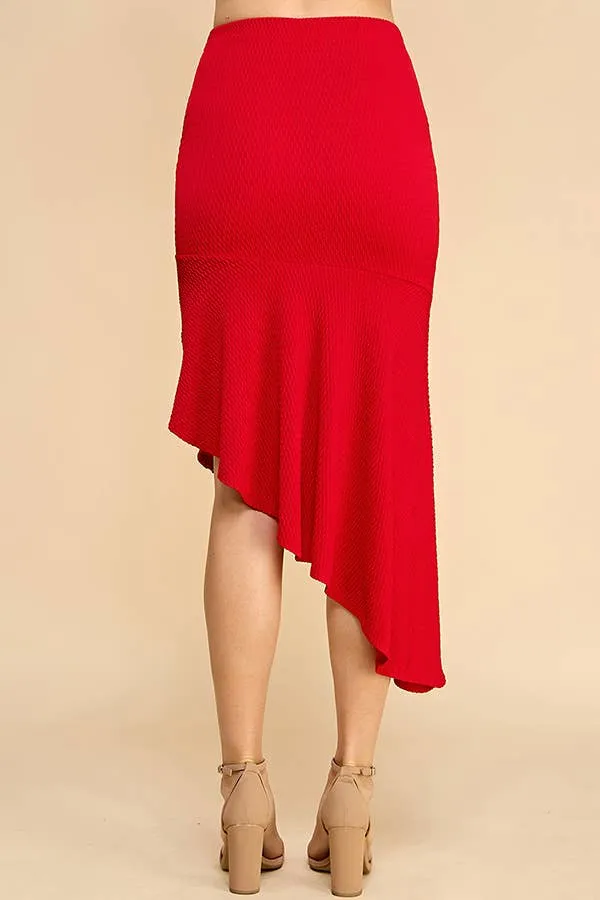 ASYMMETRIC RUFFLE SKIRT sold by Heart & Hips product image thumbnail 3