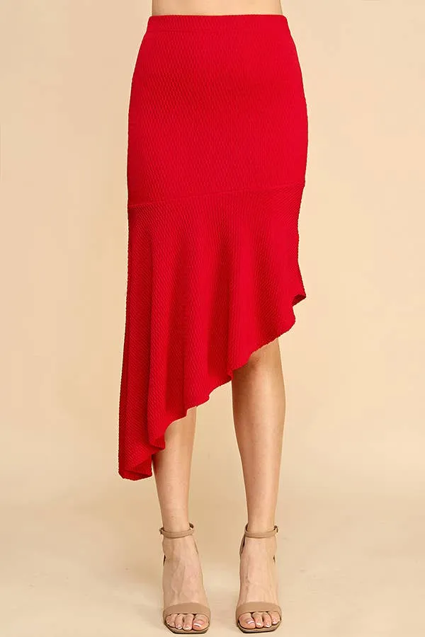 ASYMMETRIC RUFFLE SKIRT sold by Heart & Hips product image thumbnail 2