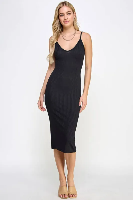 RIBBED CAMI MIDI DRESS sold by Heart & Hips