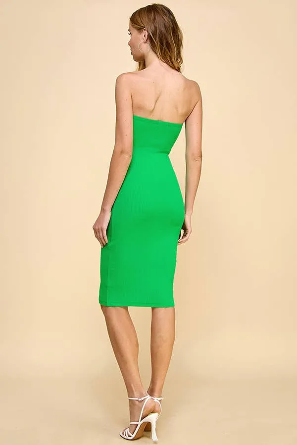 ZIP-UP TUBE MIDI DRESS sold by Heart & Hips product image thumbnail 4