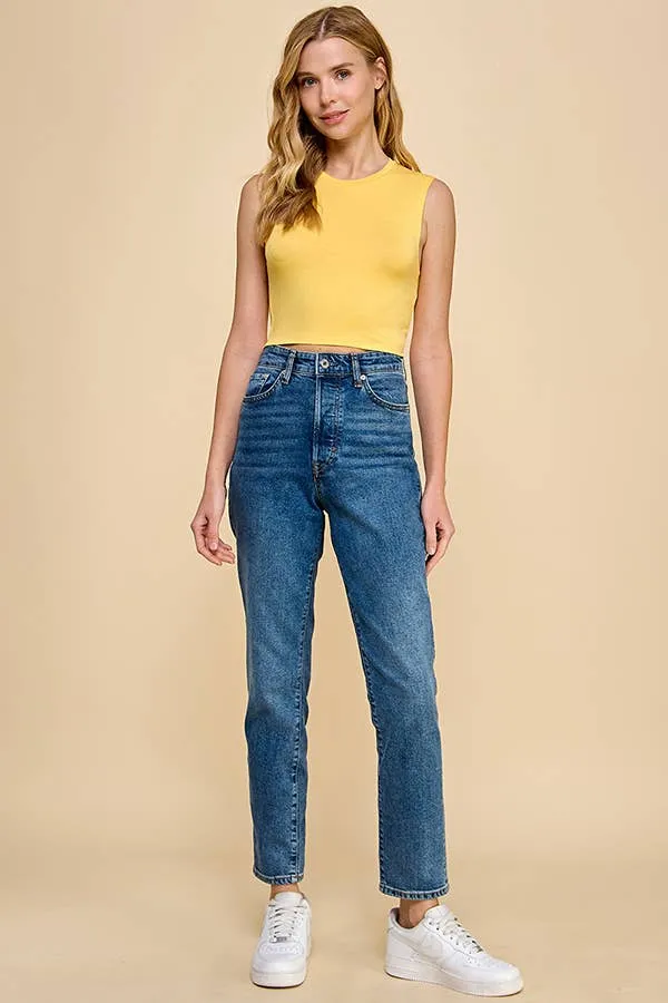 CREW NECK CROP TANK sold by Heart & Hips product image thumbnail 4