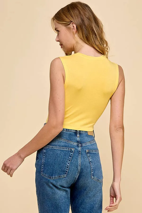 CREW NECK CROP TANK sold by Heart & Hips product image thumbnail 3