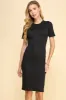 SMOCKED STRIPE MIDI DRESS sold by Heart & Hips