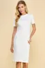 SMOCKED STRIPE MIDI DRESS sold by Heart & Hips