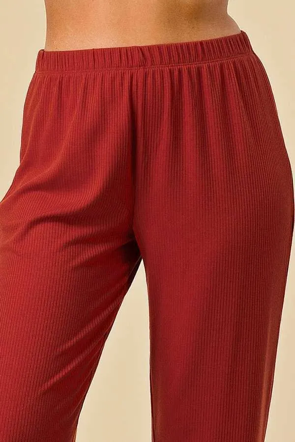 Ribbed Jogger Pants Only-Set Design W/ Rh45703l sold by Heart & Hips product image thumbnail 4