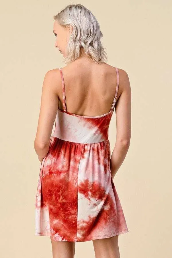 TIE DYE CAMI DRESS sold by Heart & Hips product image thumbnail 2