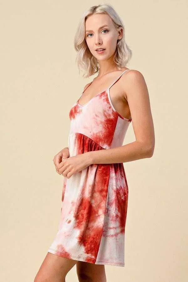 TIE DYE CAMI DRESS sold by Heart & Hips product image thumbnail 4
