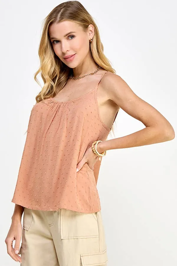SWISS DOT FLOWY CAMI TOP sold by Heart & Hips product image thumbnail 4