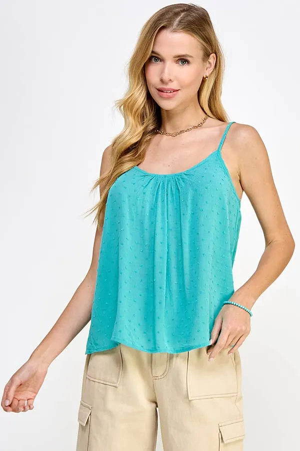 SWISS DOT FLOWY CAMI TOP sold by Heart & Hips