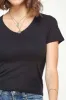 DOUBLE LAYERED FRONT V-NECK RIBBED TEE sold by Heart & Hips