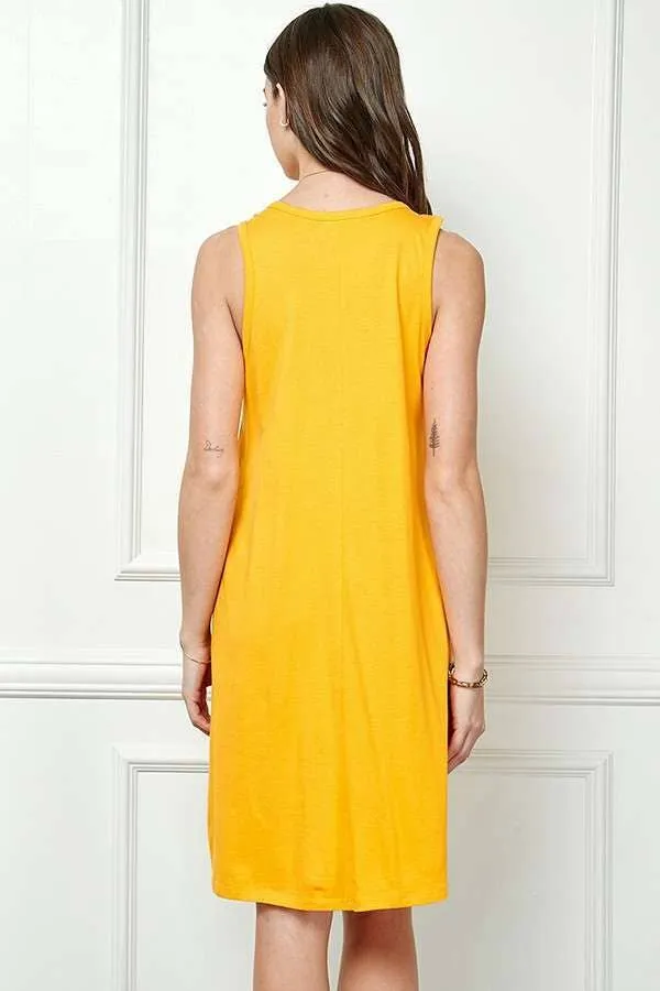 TANK RELAX SIDE POCEKTS MINI DRESS sold by Heart & Hips product image thumbnail 4