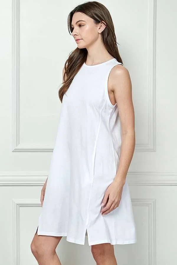 TANK RELAX SIDE POCEKTS MINI DRESS sold by Heart & Hips product image thumbnail 5