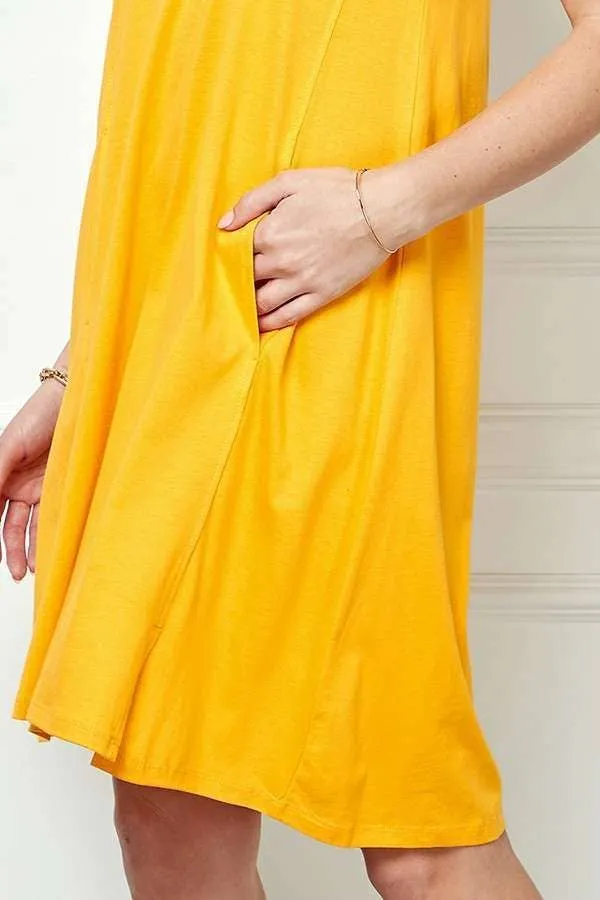 TANK RELAX SIDE POCEKTS MINI DRESS sold by Heart & Hips product image thumbnail 2